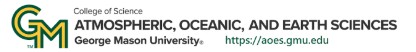 George Mason University Atmospheric, Oceanic and Earth Sciences logo